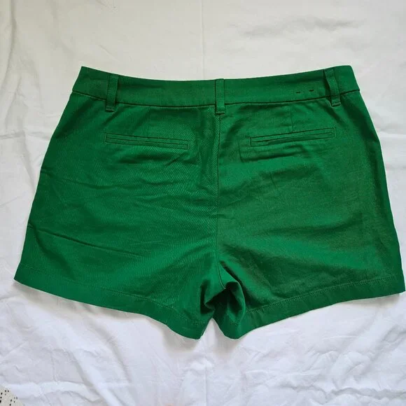 J. Crew 5 Inch Green Cotton Short Size 12 NWOT - Picture 7 of 7